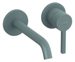 KLUDI - Nova Fonte Umyvadlová baterie pod omítku, 2-otvorová instalace, matná petrolejová (20244O315)