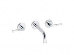 KLUDI - Nova Fonte Umyvadlová baterie pod omítku, 3-otvorová instalace, chrom (201440515)