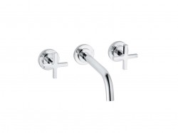KLUDI - Nova Fonte Umyvadlová baterie pod omítku, 3-otvorová instalace, chrom (201440520)