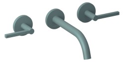 KLUDI - Nova Fonte Umyvadlová baterie pod omítku, 3-otvorová instalace, s tělesem, matná petrolejová (20144O315)