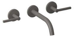 KLUDI - Nova Fonte Umyvadlová baterie pod omítku, 3-otvorová instalace, s tělesem, matná šedá (20144O115)