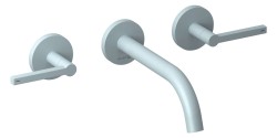 KLUDI - Nova Fonte Umyvadlová baterie pod omítku, 3-otvorová instalace, s tělesem, matná světle modrá (20144O415)