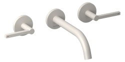 KLUDI - Nova Fonte Umyvadlová baterie pod omítku, 3-otvorová instalace, s tělesem, matná světle šedá (20144O215)