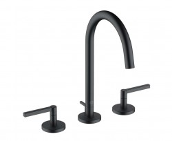 KLUDI - Nova Fonte Umyvadlová baterie s výpustí, 3-otvorová instalace, matná černá (201433915)