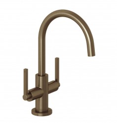 KLUDI - Nova Fonte Umyvadlová baterie s výpustí, kartáčovaný bronz (20118N115)