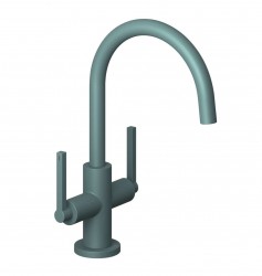 KLUDI - Nova Fonte Umyvadlová baterie s výpustí, matná petrolejová (20118O315)