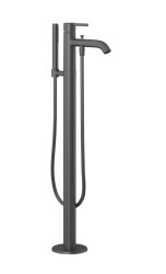 KLUDI - Nova Fonte Vanová baterie do podlahy, s příslušenstvím, broušený Gunmetal (38590N215)