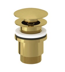 KLUDI - Příslušenství Umyvadlová výpusť, Push-Open, kartáčované zlato (10426N0-00)