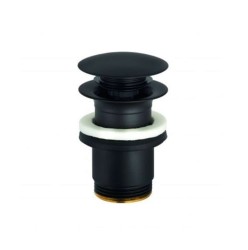 KLUDI - Příslušenství Umyvadlová výpusť, Push-Open, matná černá (1042639-00)