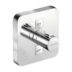 KLUDI - Push Termostatická baterie pod omítku pro 2 spotřebiče, chrom (389110538)
