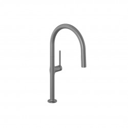 KLUDI - Reef Dřezová baterie s výsuvnou sprškou, broušený Gunmetal (50851N275)