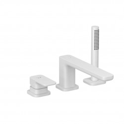 KLUDI - Renon Baterie na okraj vany, 3-otvorová instalace, matná bílá (424485375)