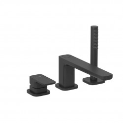 KLUDI - Renon Baterie na okraj vany, 3-otvorová instalace, matná černá (424483975)