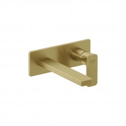 KLUDI - Renon Umyvadlová baterie pod omítku, 2-otvorová instalace, kartáčované zlato (42244N075)