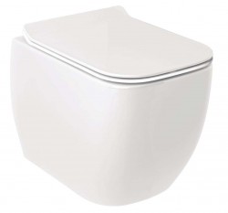 KLUDI - Resa C Závěsné WC, Rimless, Spiralflush, lesklá bílá (28WCW0243)