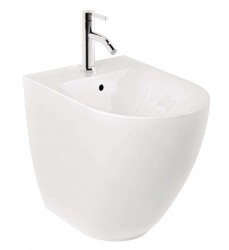 KLUDI - Resa D Stojící bidet, otvor pro baterii, lesklá bílá (24BIB0143)