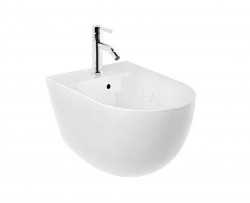 KLUDI - Resa D Závěsný bidet, otvor pro baterii, lesklá bílá (24BIW0143)