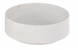 KLUDI - Resa R Umyvadlo na desku, průměr 40 cm, matná bílá (58CW1053)