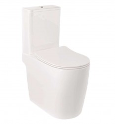 KLUDI - Resa R WC kombi mísa, vario odpad, Rimless, SpiralFlush, lesklá bílá (23WCB0543)