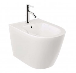 KLUDI - Resa R Závěsný bidet, otvor pro baterii, lesklá bílá (23BIW0143)