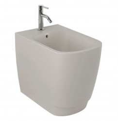 KLUDI - Resa S Stojící bidet, otvor pro baterii, matná písečně šedá (27BIB01O2)