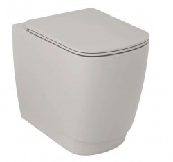 KLUDI - Resa S Stojící WC, vario odpad, Rimless, Spiralflush, matná písečně šedá (27WCB03O2)
