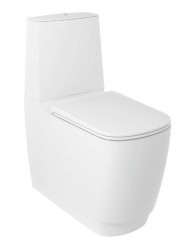 KLUDI - Resa S WC kombi mísa, vario odpad, Rimless, Spiralflush, matná bílá (27WCB0153)