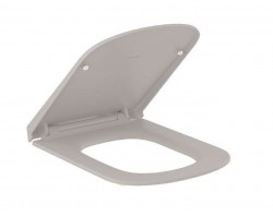 KLUDI - Resa S WC sedátko Slim, SoftClosing, QuickRelease, matná písečně šedá (27WCSO2)