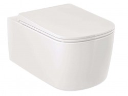 KLUDI - Resa S Závěsné WC, Rimless, Spiralflush, lesklá bílá (27WCW0143)