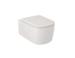 KLUDI - Resa S Závěsné WC se sedátkem SoftClose, Rimless, Spiralflush, matná bílá (27WCSET53)