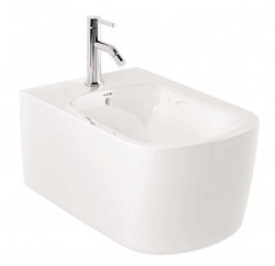 KLUDI - Resa S Závěsný bidet, otvor pro baterii, lesklá bílá (27BIW0143)