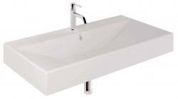 KLUDI - Resa Umyvadlo 101x51 cm, s přepadem, s otvorem pro baterii, matná bílá (59WW10153)