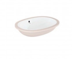 KLUDI - Resa Umyvadlo 57x43 cm, bez přepadu, bez otvoru pro baterii, lesklá bílá (59W0343)