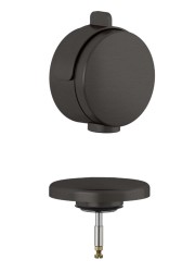 KLUDI - Rotexa Vrchní sada k vanové odtokové a přepadové soupravě s napouštěním, broušený Gunmetal (71826N2-00)