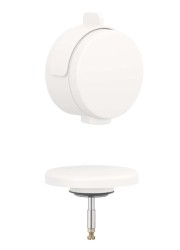 KLUDI - Rotexa Vrchní sada k vanové odtokové a přepadové soupravě s napouštěním, matná bílá (7182653-00)