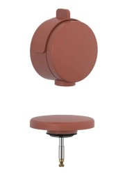 KLUDI - Rotexa Vrchní sada k vanové odtokové a přepadové soupravě s napouštěním, matná cihlová (71826O5-00)