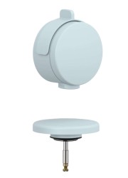 KLUDI - Rotexa Vrchní sada k vanové odtokové a přepadové soupravě s napouštěním, matná světle modrá (71826O4-00)