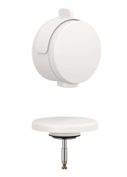 KLUDI - Rotexa Vrchní sada k vanové odtokové a přepadové soupravě s napouštěním, matná světle šedá (71826O2-00)