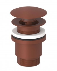 KLUDI - Umyvadlová výpusť, Push-Open, matná cihlová (10426O5-00)