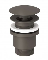 KLUDI - Umyvadlová výpusť, Push-Open, matná šedá (10426O1-00)