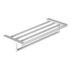 KLUDI - Vela C Držák ručníku s poličkou, délka 60 cm, matná bílá (3198953)
