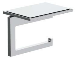 KLUDI - Vela C Držák toaletního papíru s poličkou, chrom (3197105)