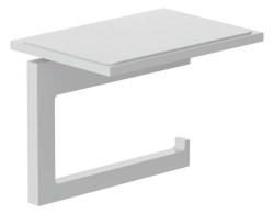 KLUDI - Vela C Držák toaletního papíru s poličkou, matná bílá (3197153)