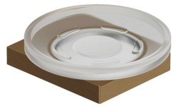 KLUDI - Vela C Mýdlenka s držákem, sklo/kartáčovaný bronz (31985N1)