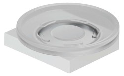 KLUDI - Vela C Mýdlenka s držákem, sklo/matná bílá (3198553)