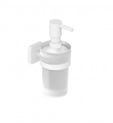 KLUDI - Vela S Dávkovač mýdla s držákem, sklo/matná bílá (2597653)