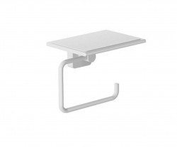 KLUDI - Vela S Držák toaletního papíru s poličkou, matná bílá (2597153)