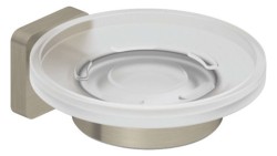 KLUDI - Vela S Mýdlenka s držákem, sklo/kartáčovaný nikl (25985N5)