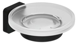 KLUDI - Vela S Mýdlenka s držákem, sklo/matná černá (2598539)