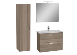 Koupelnová sestava s umyvadlem 80 cm včetně umyvadlové baterie, vtoku a sifonu VitrA Mia cordoba KSETMIA80C (KSETMIA80C)